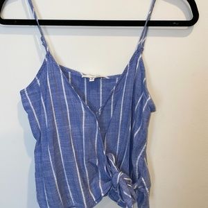 TEN SIXTY SHERMAN Side Tie Pinstripe Tank